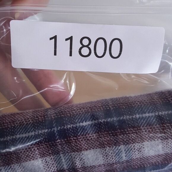 RAILS Mens Shirt XL Berry Grey Plaid Flannel Button Up Pocket FORREST $158 - Picture 9 of 9